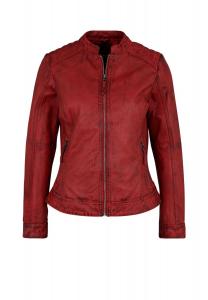 Женская кожаная куртка на молнии 7eleven, красный