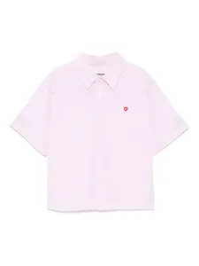 Рубашка с нашивкой-логотипом Chocoolate, розовый