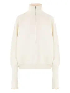 Толстовка с вышитым логотипом Max Mara, бежевый