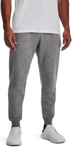 Under Armour мужские спортивные штаны Rival Fleece, (025) Castlerock Light Heather/White