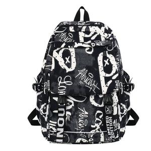 Нейлоновый студенческий рюкзак унисекс разноцветный LEXI, квадратный белый