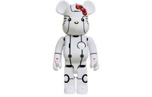 BE@RBRICK Bearbrick Robot Hello Kitty White