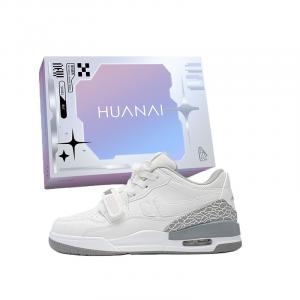 Низкие повседневные туфли унисекс HUANAI, White Gray