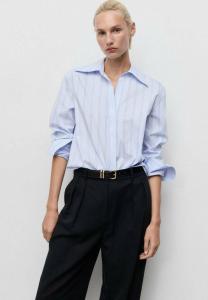Блуза Mango Button-down blouse, Light Blue