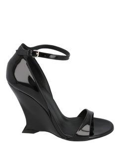 Vidette лаковые сандалии на платформе Salvatore Ferragamo, черный