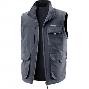 Жилет Unisex Stand Collar Moderate Others Jeep, серый