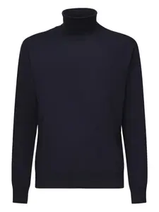 Кашемировый свитер с высоким воротом Eleventy, серый