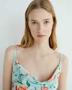 Длинное струящееся платье Guess, светло-голубой