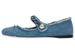 Женская повседневная обувь Женский деним синий Miu Miu