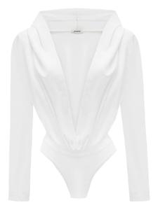 Боди с драпировкой ANNAFOXY, белый