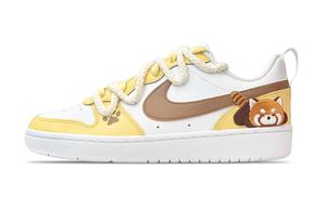 Кроссовки Nike Court Borough Skateboarding Shoes Women's Low-top Brown, желтый