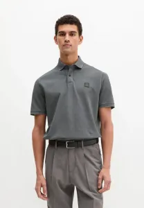 Поло с коротким рукавом, окрашенное в готовом виде. Marc O'Polo, Pirate Black