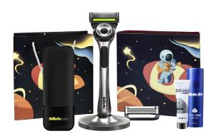 Мужские инструменты для бритья Gillette, Aurora 2-Blade Space Box (With Magnetic Storage Boxes+Foam+Cleansers)