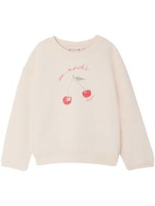 Bonpoint толстовка с логотипом, нейтральный цвет