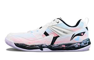 LINING ЛиНинг Коба Амортизирующие Противоскользящие Износостойкие Низкие Бадминтонные Кроссовки Мужские Белый - Белый, цвет White