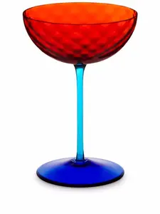 Бокал для шампанского из муранского стекла, 18 см, Dolce & Gabbana, оранжевый