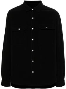 Rick Owens войлочная куртка-рубашка, черный