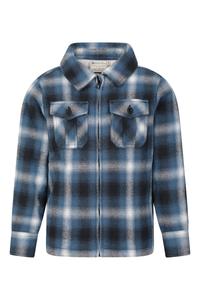 Повседневная теплая куртка на подкладке Borg на молнии Stream Mountain Warehouse, синий