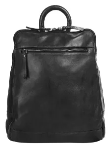 Рюкзак X-Zone, натуральная кожа, черный