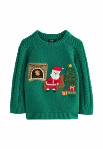 Джемпер Next, Green Santa