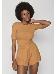 Базовая футболка цвета лесного ореха GreenBomb