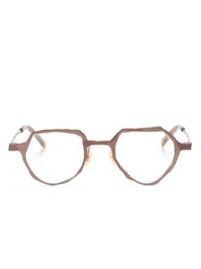 MASAHIROMARUYAMA очки MM-0085 в геометричной оправе, коричневый