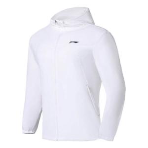 Куртка логотип беговая ветровка Li-Ning, белый