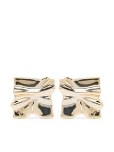 Серьги Patrizia Pepe с гофрированными краями, золотой
