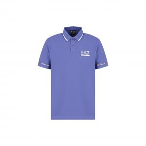 EMPORIO ARMANI Футболка-поло EA7 мужская фиолетовая