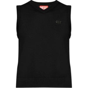 Топ M Aligea V Neck Knitted Vest DIESEL, черный