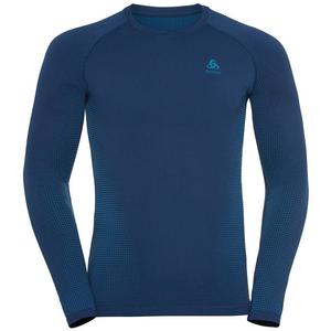 Майка bl top crewneck l/s performance Odlo, синий