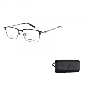 MONTBLANC Титановые очки в стиле бровей для мужчин черно-серые, Black Gray