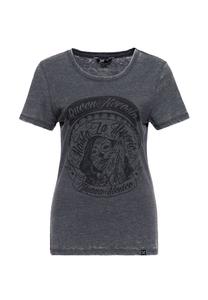 Рубашка с принтом спереди в стиле Día de Muertos Hasta La Muerte QUEEN KEROSIN, черный