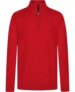 Мальчиковая кофта с молнией на четверть 2T-7 Tommy Hilfiger, красный