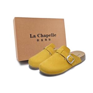 La Chapelle Женские сандалии с закрытым носком, устойчивые к истиранию и скольжению, желтые