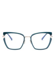 TOM FORD Eyewear очки FT5984B в оправе 'кошачий глаз', зеленый