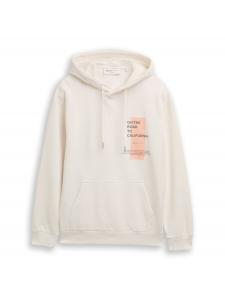 Толстовка TOM TAILOR DENIM, слоновая кость