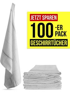 Aspero 100 хлопковых кухонных полотенец в серую клетку