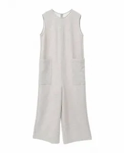 Комбинезон без рукавов из трикотажа с ворсом Plain People, цвет Beige