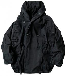 Хлопковое пальто Kapital Katsuragi с кольцами, черный