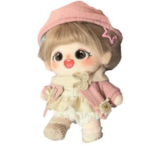 Очаровательная премиальная двусторонняя хлопковая кукла плюшевая кукла высотой 20см Dolls and bears dance