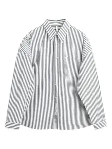 Полосатая рубашка Stable Sunflower, серый