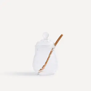 Стеклянная сахарница с деревянной ложкой El Corte Inglés, стекло