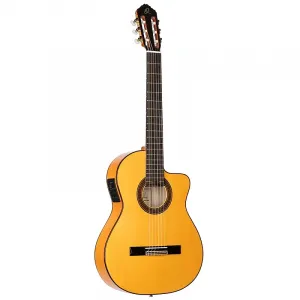 Ortega Traditional Series - Сделана в Испании, фламенко, акустическая-классическая электрогитара с тонким корпусом и сумкой