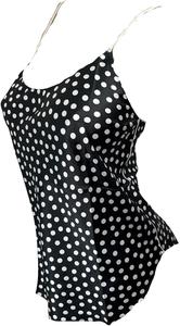 Victoria's Secret Satin Racerback пижамный топ-ками цвет Black/Polka Dot New, White/Black Polka Dot