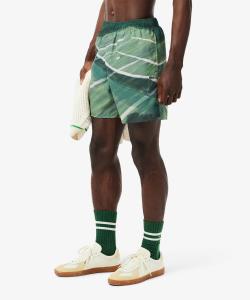 Плавки с принтом теннисного матча