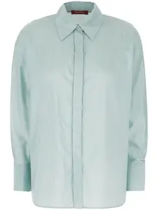 Рубашка с классическим воротником MAX MARA, синий