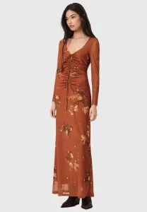 Платье макси Allsaints, Rust Brown