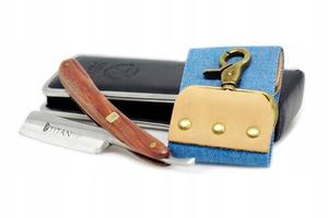 Традиционная бритва для бритья Titan + ремень и футляр Titan Hirld, inna