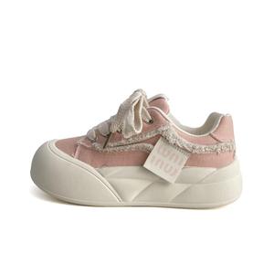 City camel Женские противоскользящие скейтерские кеды с низким верхом розовые, цвет Pink